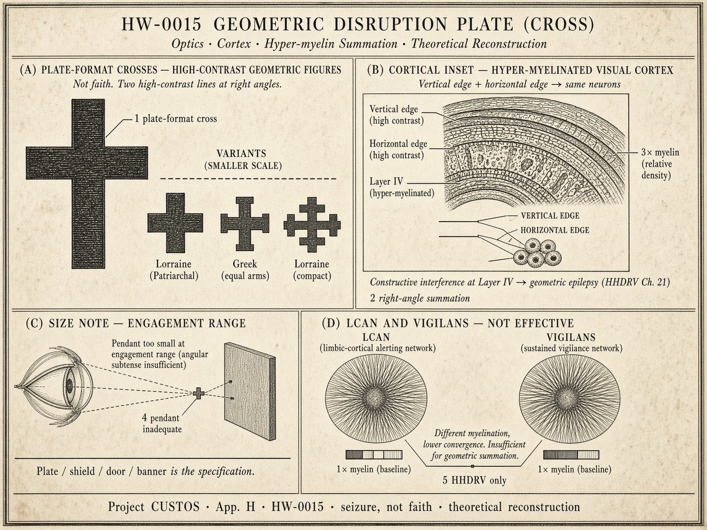 Atlas plate: Geometric disruption plate. Visual cortex.